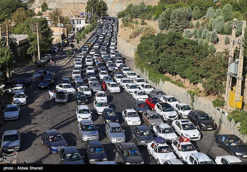 ترافیک سنگین در جاده چالوس و هراز