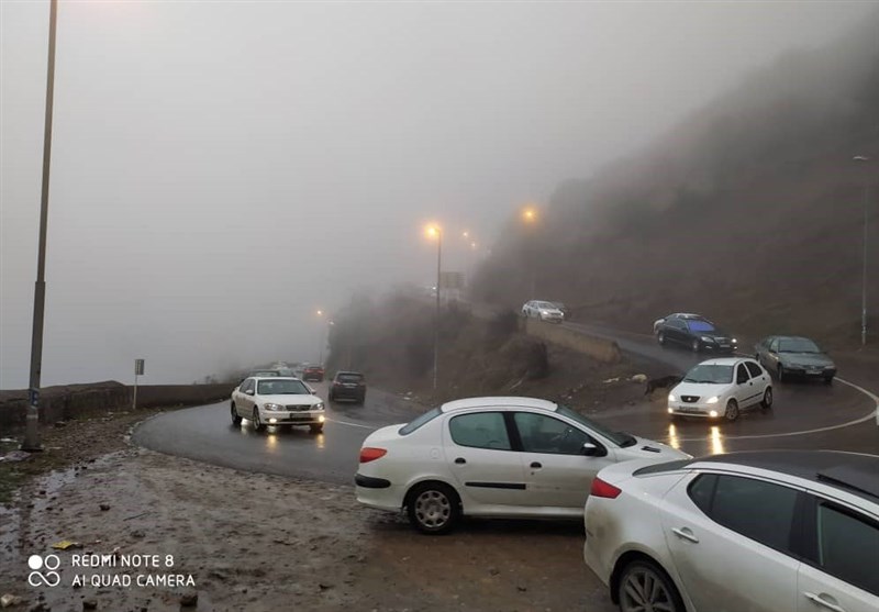 جاده چالوس به دلیل یخبندان مسدود شد